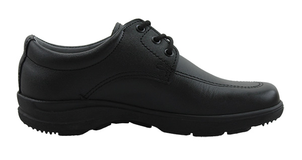 Zapato Escolar Niño Negro Buestán - Puntera Cuadrada