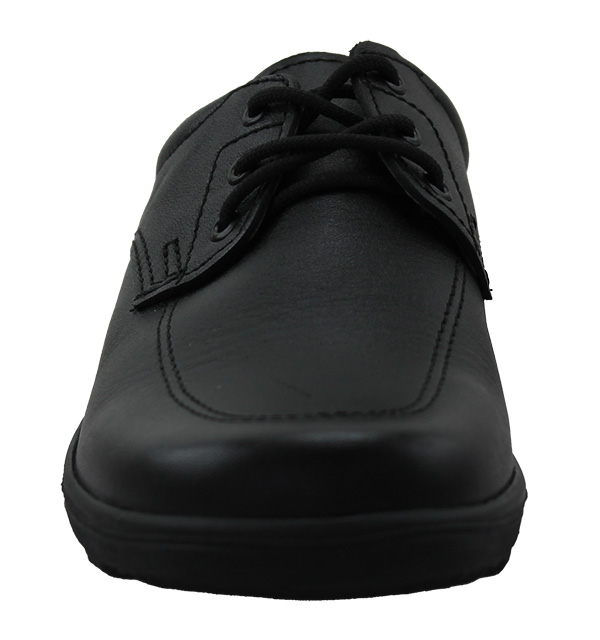 Zapato Escolar Niño Negro Buestán - Puntera Cuadrada