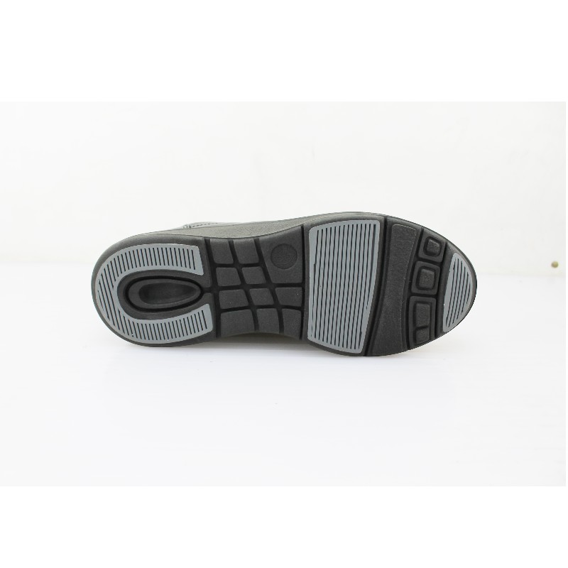 Zapato Escolar Niño Negro Buestán - 100% Cuero Deportivo Ergonómico (Cordón Elástico)