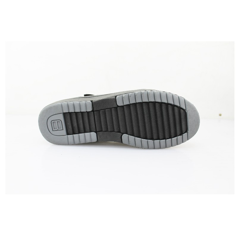 Botín Escolar Niño Negro Buestán - 100% Cuero Botín Velcro y Cordón