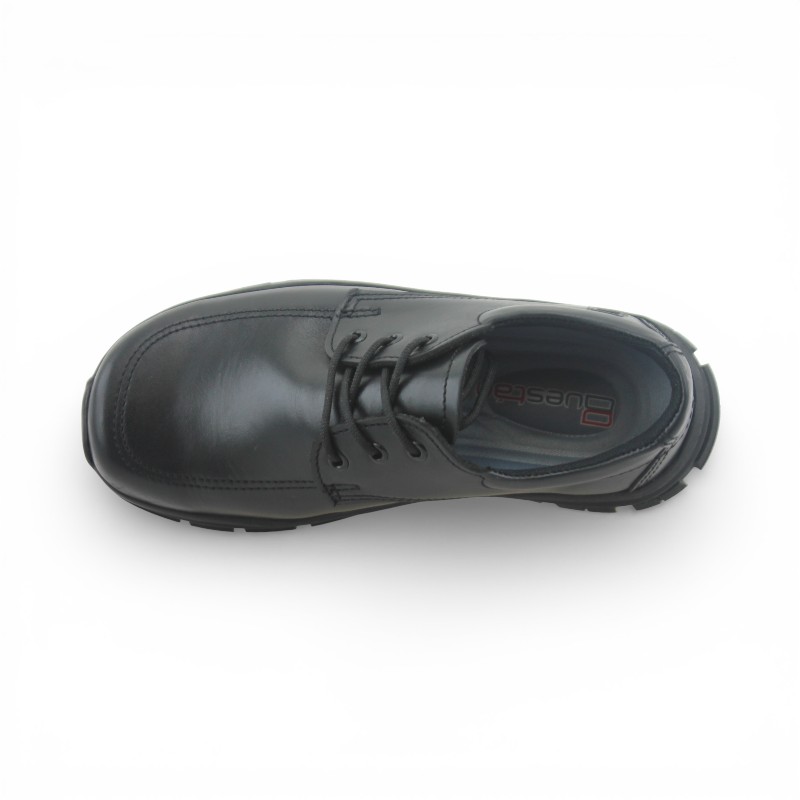 Zapato Escolar Niño Negro Buestán - Cordones
