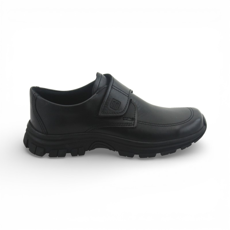 Zapato Escolar Niño Negro Buestán - Cierre de Velcro