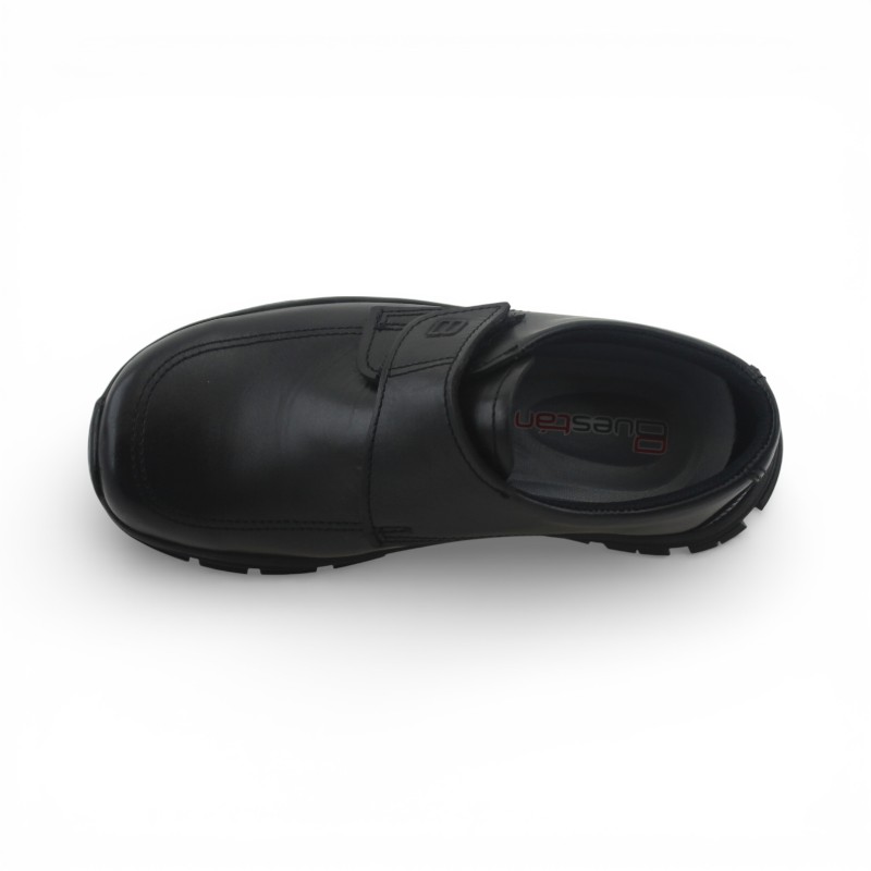 Zapato Escolar Niño Negro Buestán - Cierre de Velcro