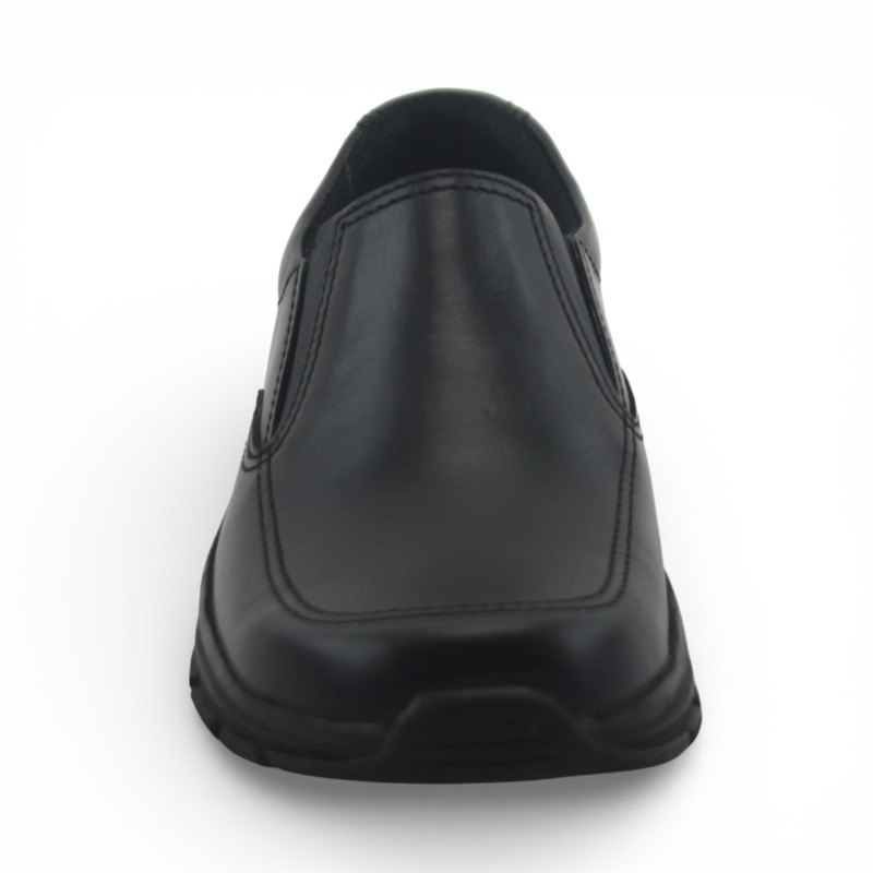 Zapato Escolar Niño Mocasín Negro Buestán - (Sin Cordones)