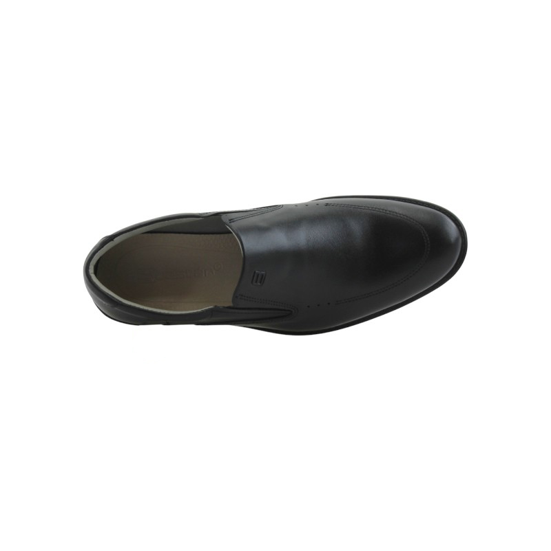 Zapato Escolar Joven Negro Buestán - 100% Cuero Mocasín Vestir