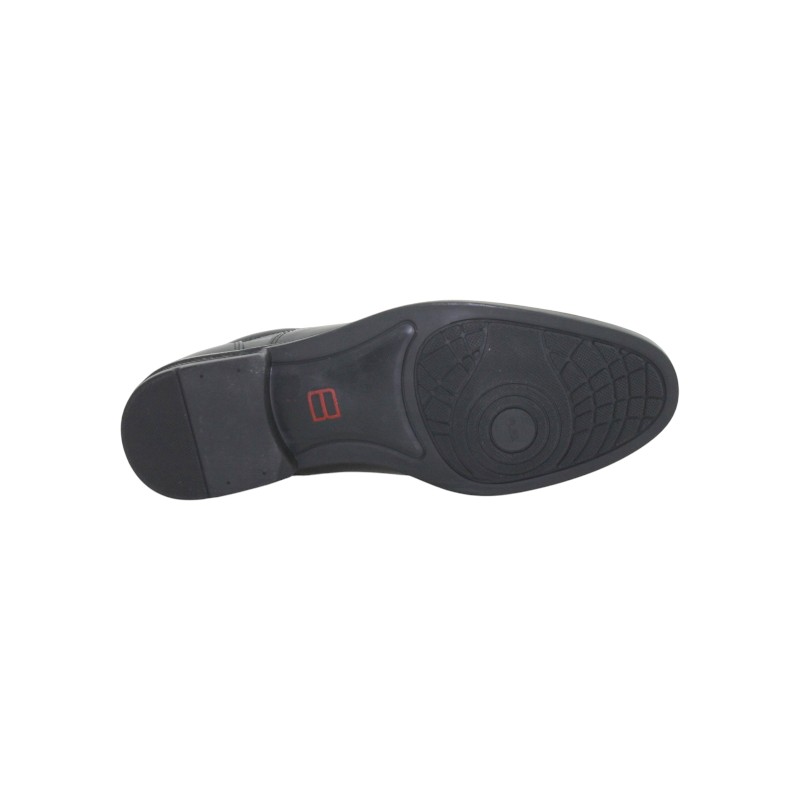 Zapato Escolar Joven Negro Buestán - 100% Cuero Mocasín Vestir