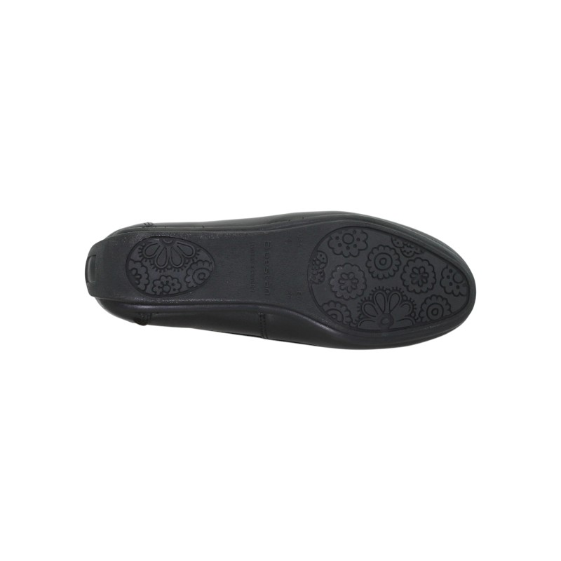 Zapato Escolar Niña Negro Buestán - 100% Cuero Mocasín Cordones