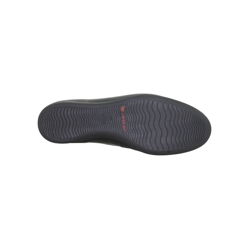 Zapato Escolar Niña Negro Buestán - 100% Cuero Balerina Moño Frontal