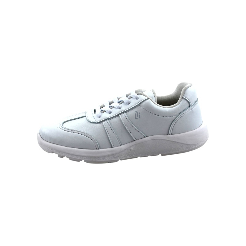 Zapato Escolar Deportivo Blanco Buestán - Diseño Clásico Ligero