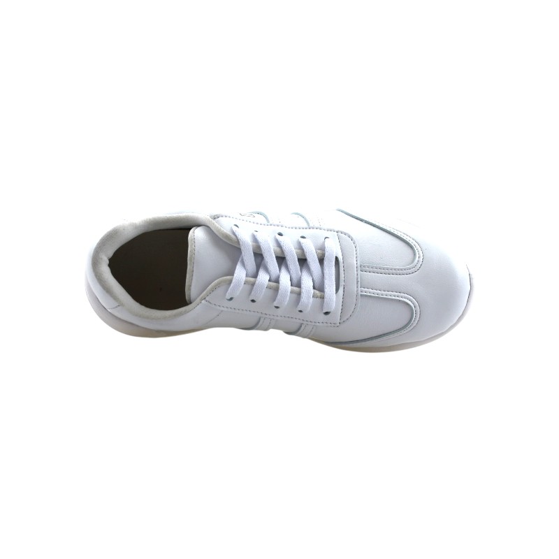 Zapato Escolar Deportivo Blanco Buestán - Diseño Clásico Ligero